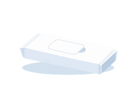 Pocket tissue soft pack illustration