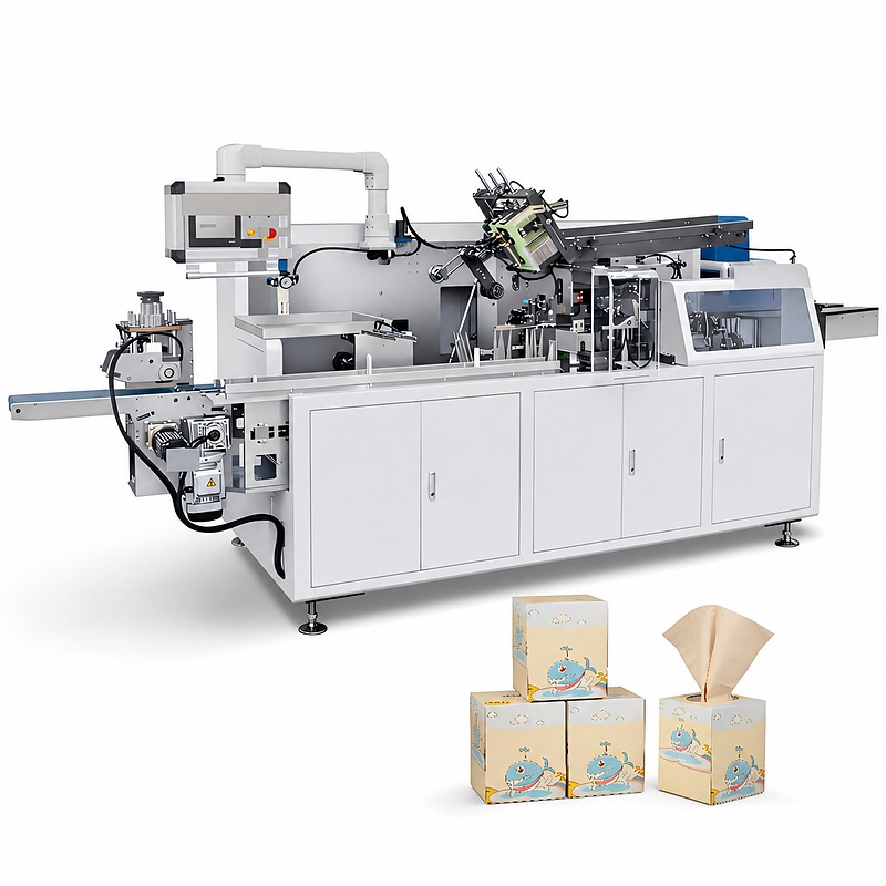 DB-BF-80B Automatic Facial Tissue Cube Box Packing Machine