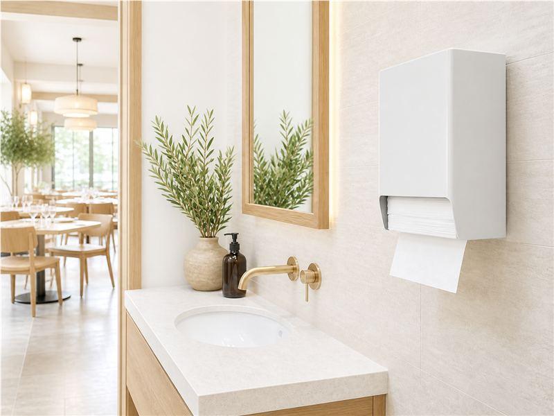 Folded Hand Towels for Restaurants and Cafés