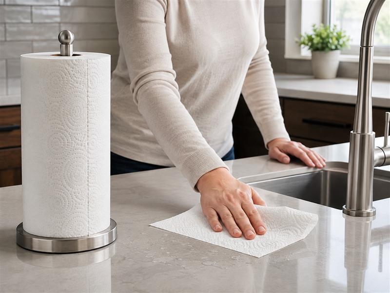 Embossed Kitchen Towel Roll Patterns and Finished-Product Options