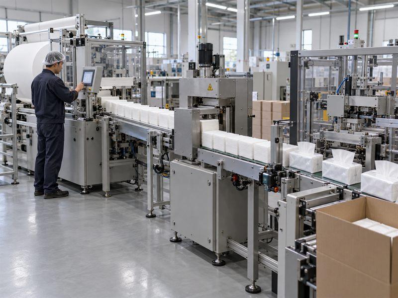 How Is a Facial Tissue Production Line Prepared for Startup?
