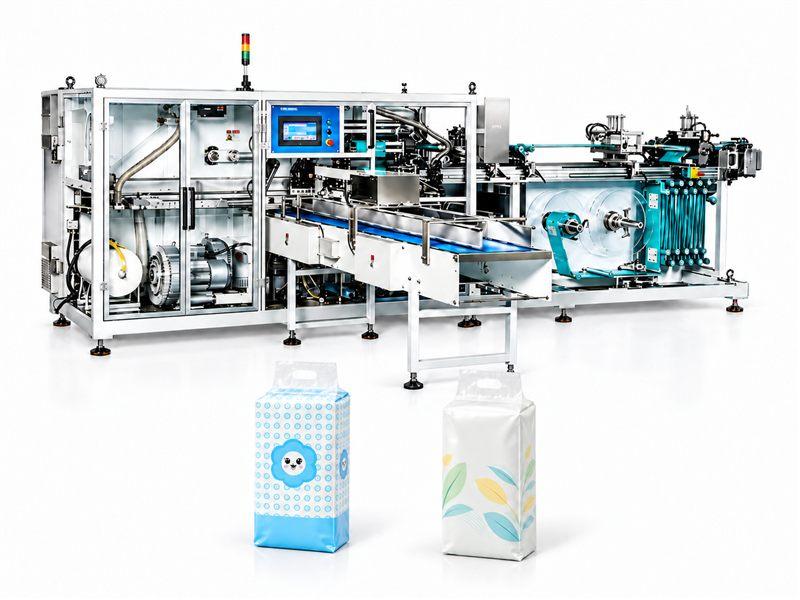 Automatic Bottom-Pull Tissue Packing Machine DB-IF-60P