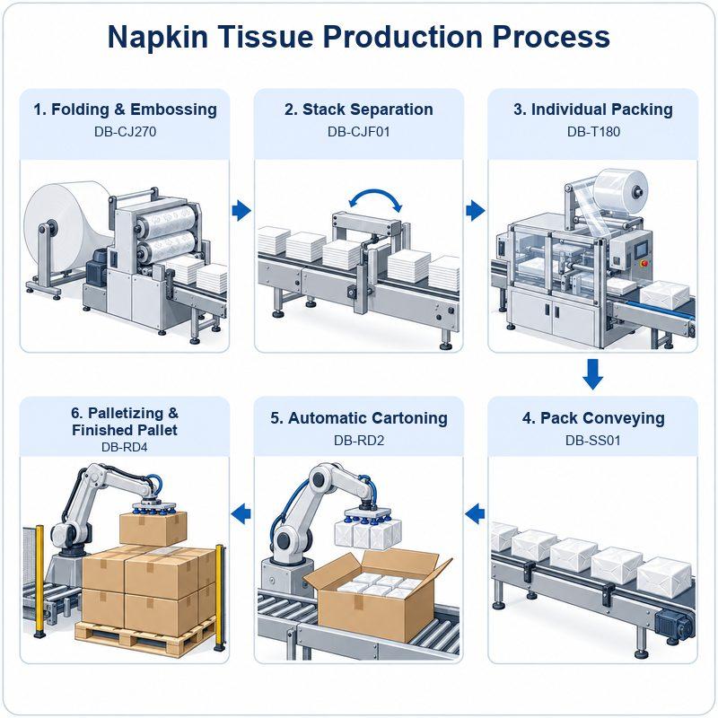 270 mm Napkin Tissue Production Production