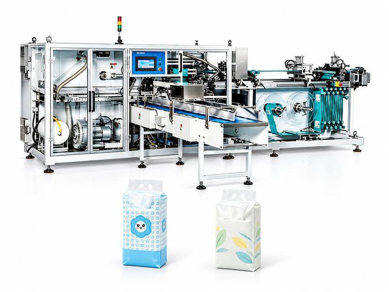 Automatic Bottom-Pull Tissue Packing Machine DB-IF-60P