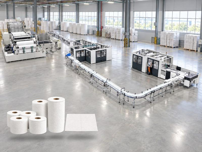 DB-R500 Kitchen Towel Production Line in Mexico