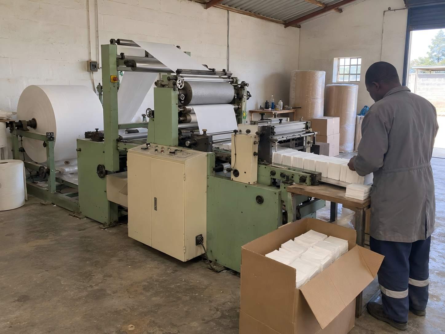 Napkin Paper Converting Machine in Kenya