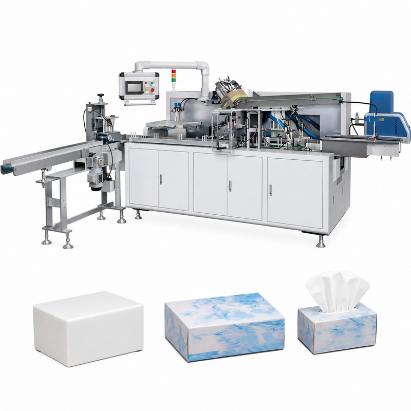DB-BF-150B High-Speed Automatic Facial Tissue Box Packing Machine