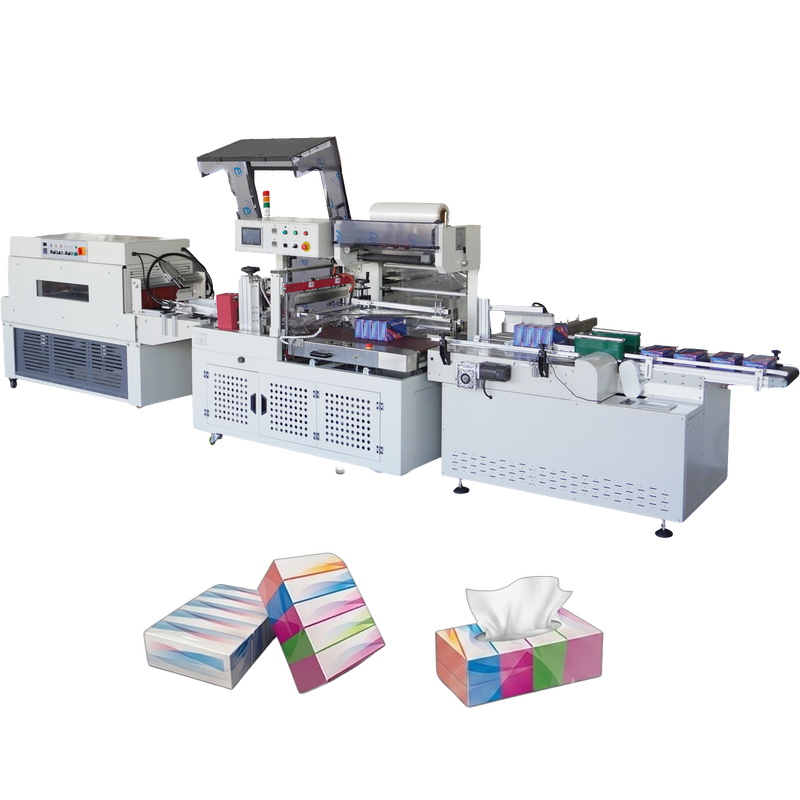 DB-S-550 Automatic Box Facial Tissue Shrink Wrapping Machine