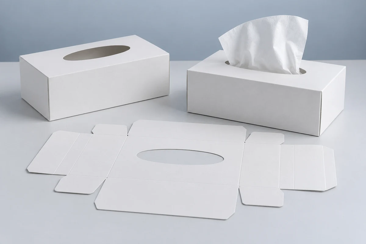 Paperboard Boxes for Facial Tissue Packs | DOUBLE